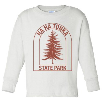 Ha Ha Tonka State Park Missouri Vintage Tree Toddler Long Sleeve Shirt