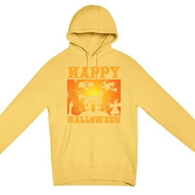 Happy Halloween This Is My Halloween Costume It's Scary Meaningful Gift Premium Pullover Hoodie