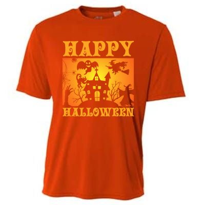 Happy Halloween This Is My Halloween Costume It's Scary Meaningful Gift Cooling Performance Crew T-Shirt