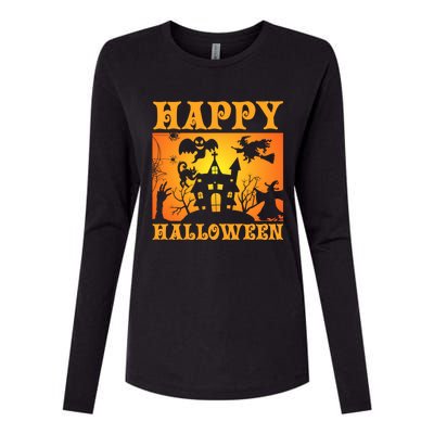 Happy Halloween This Is My Halloween Costume It's Scary Meaningful Gift Womens Cotton Relaxed Long Sleeve T-Shirt