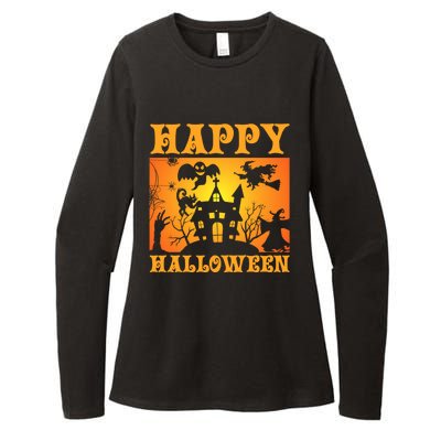 Happy Halloween This Is My Halloween Costume It's Scary Meaningful Gift Womens CVC Long Sleeve Shirt