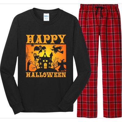 Happy Halloween This Is My Halloween Costume It's Scary Meaningful Gift Long Sleeve Pajama Set