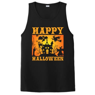 Happy Halloween This Is My Halloween Costume It's Scary Meaningful Gift PosiCharge Competitor Tank