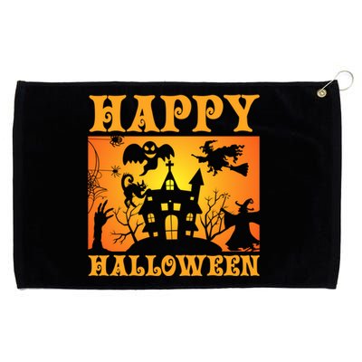 Happy Halloween This Is My Halloween Costume It's Scary Meaningful Gift Grommeted Golf Towel