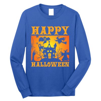 Happy Halloween This Is My Halloween Costume It's Scary Meaningful Gift Long Sleeve Shirt