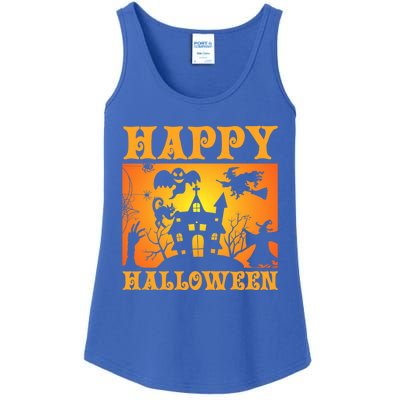 Happy Halloween This Is My Halloween Costume It's Scary Meaningful Gift Ladies Essential Tank