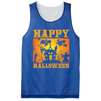 Happy Halloween This Is My Halloween Costume It's Scary Meaningful Gift Mesh Reversible Basketball Jersey Tank