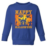 Happy Halloween This Is My Halloween Costume It's Scary Meaningful Gift Toddler Sweatshirt