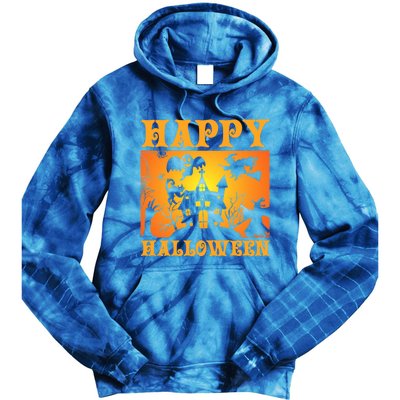 Happy Halloween This Is My Halloween Costume It's Scary Meaningful Gift Tie Dye Hoodie