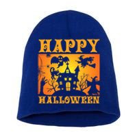 Happy Halloween This Is My Halloween Costume It's Scary Meaningful Gift Short Acrylic Beanie