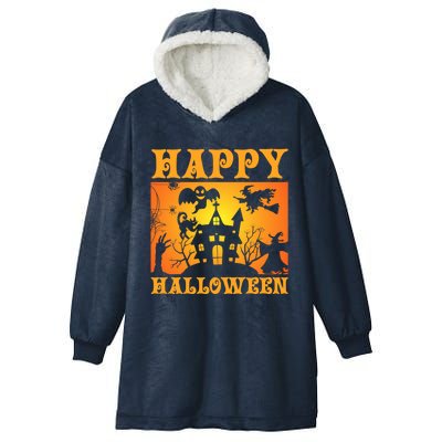 Happy Halloween This Is My Halloween Costume It's Scary Meaningful Gift Hooded Wearable Blanket