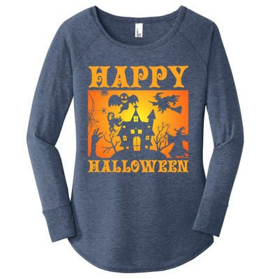 Happy Halloween This Is My Halloween Costume It's Scary Meaningful Gift Women's Perfect Tri Tunic Long Sleeve Shirt