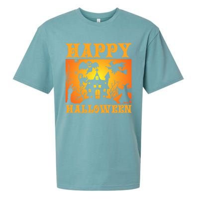 Happy Halloween This Is My Halloween Costume It's Scary Meaningful Gift Sueded Cloud Jersey T-Shirt