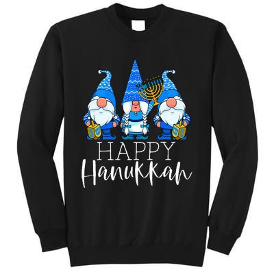 Happy Hanukkah Three Gnomes Jewish Gnome Lover Chanukah Gift Sweatshirt