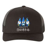 Happy Hanukkah Three Gnomes Jewish Gnome Lover Chanukah Gift  Yupoong Adult 5-Panel Trucker Hat