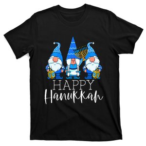 Happy Hanukkah Three Gnomes Jewish Gnome Lover Chanukah Gift  T-Shirt