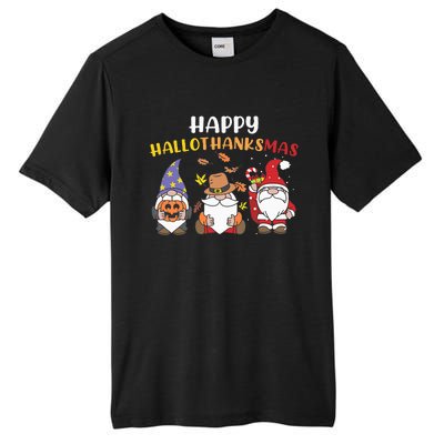 Happy Halloween Thanksgiving Christmas Holiday Season Gnome Tall Fusion ChromaSoft Performance T-Shirt