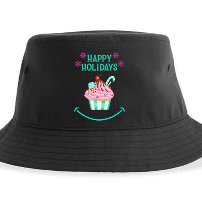 Happy Holidays Treat Sustainable Bucket Hat