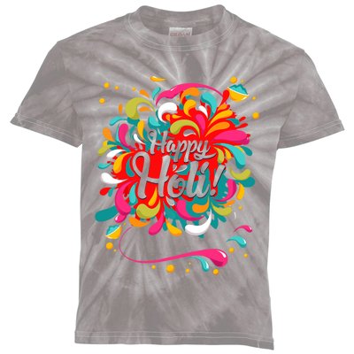 Happy Holi T Color India Hindu Gift For Kids Tie-Dye T-Shirt