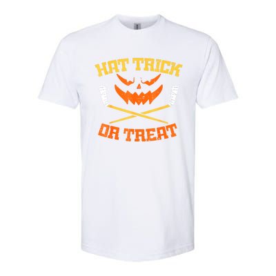 Halloween Hat Trick Or Treat Ice Hockey Player Coach Gift Softstyle® CVC T-Shirt