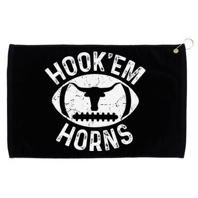 Hookem Horns Texas S State Of Texas Orange Grommeted Golf Towel