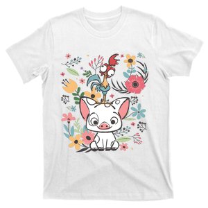 Hei Hei The Rooster Moana And Pua The Pig T-Shirt