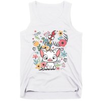 Hei Hei The Rooster Moana And Pua The Pig Tank Top