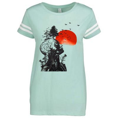 Hangover Human Tree Graphic Enza Ladies Jersey Football T-Shirt