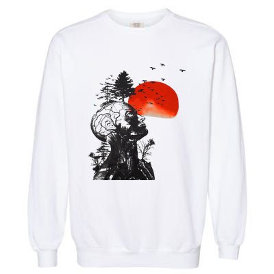 Hangover Human Tree Graphic Garment-Dyed Sweatshirt