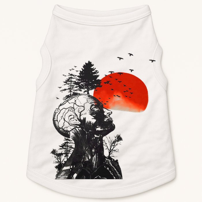 Hangover Human Tree Graphic Doggie Tank