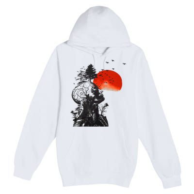 Hangover Human Tree Graphic Premium Pullover Hoodie