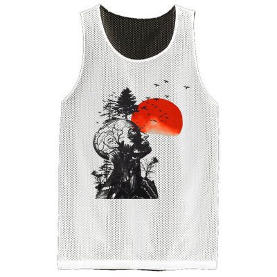 Hangover Human Tree Graphic Mesh Reversible Basketball Jersey Tank