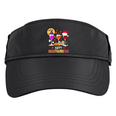 Happy Halloween Thanksgiving Christmas Wine Lover Gift Adult Drive Performance Visor