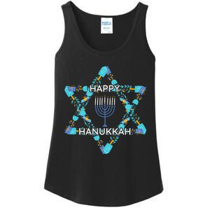 Happy Hanukkah Trending Design Ladies Essential Tank