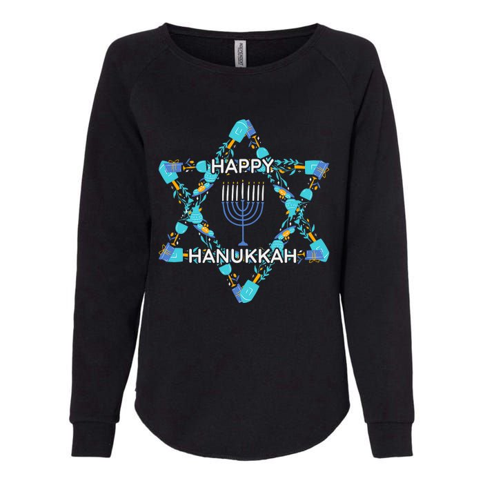 Happy Hanukkah Trending Design Womens California Wash Sweatshirt