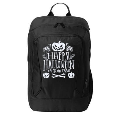 Happy Halloween Trick Or Treat City Backpack