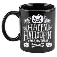 Happy Halloween Trick Or Treat 11oz C Handle Ceramic Mug