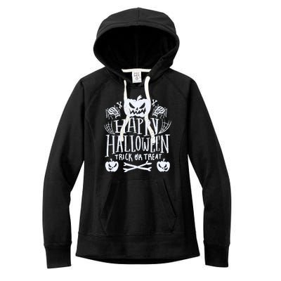 Happy Halloween Trick Or Treat Women's Fleece Hoodie