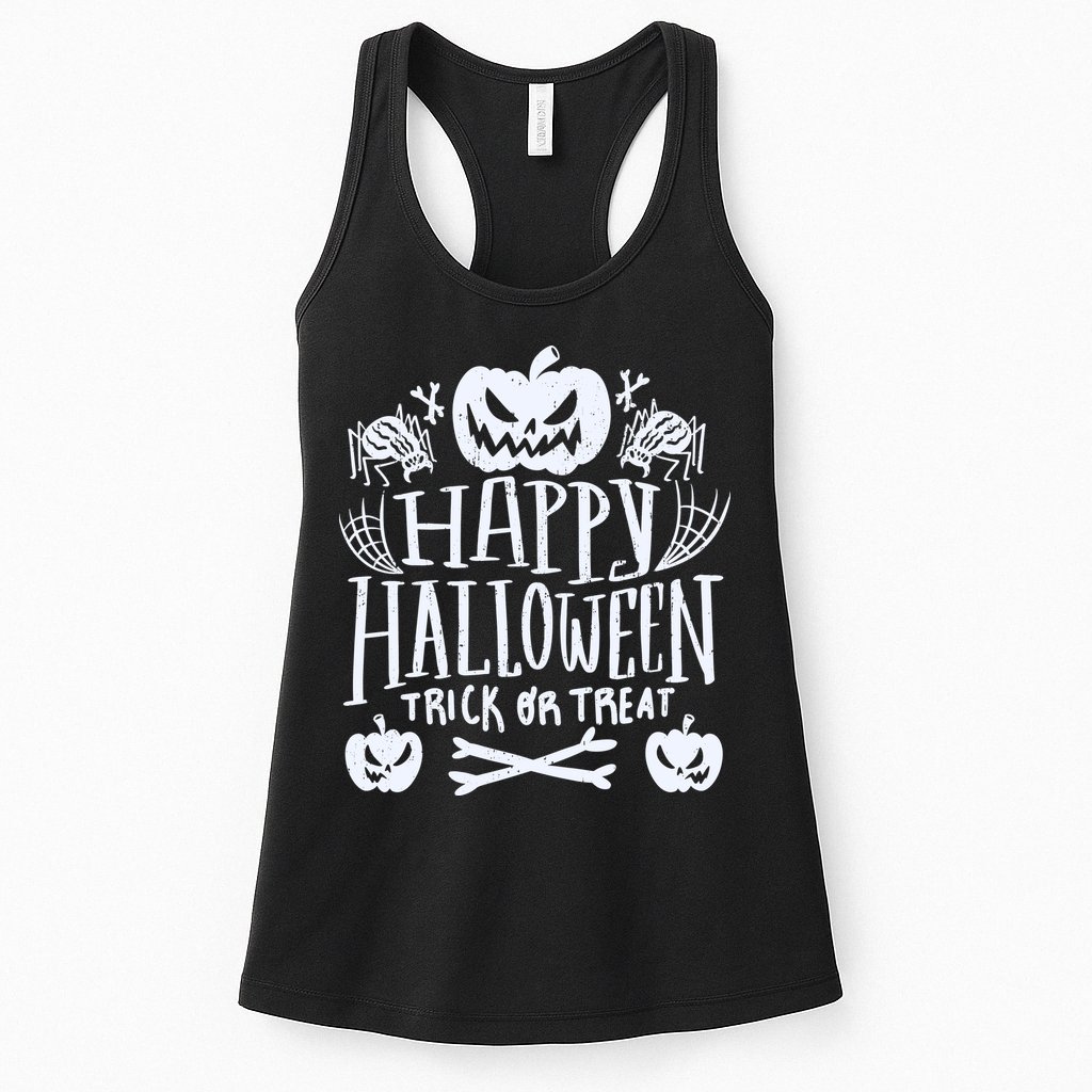 Happy Halloween Trick Or Treat Womens Tank Top