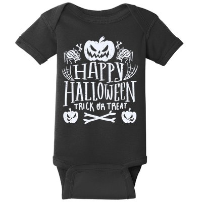 Happy Halloween Trick Or Treat Baby Bodysuit