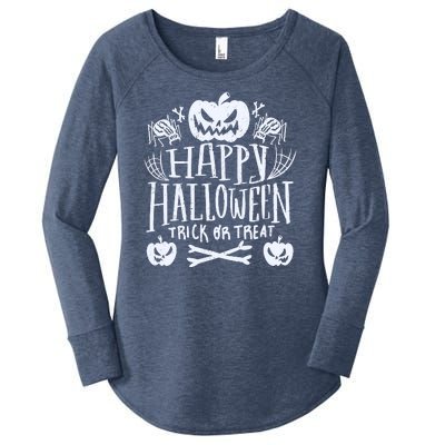 Happy Halloween Trick Or Treat Women's Perfect Tri Tunic Long Sleeve Shirt