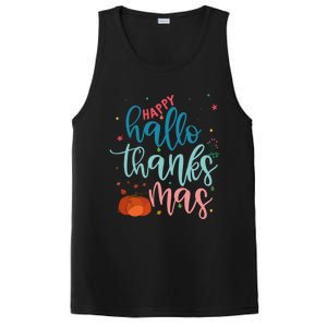 Happy Hallothanksmas Thanksgiving Halloween Xmas PosiCharge Competitor Tank