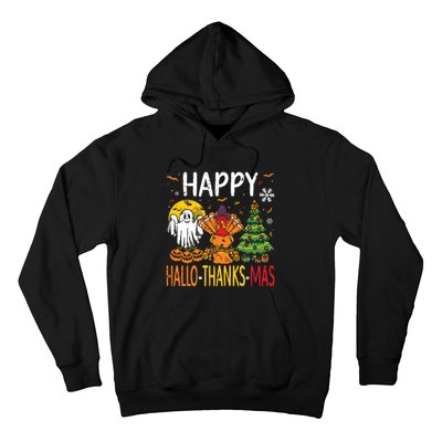 Hallothanksmas Halloween Thanksgiving Christmas Hoodie