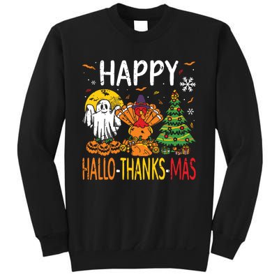 Hallothanksmas Halloween Thanksgiving Christmas Sweatshirt