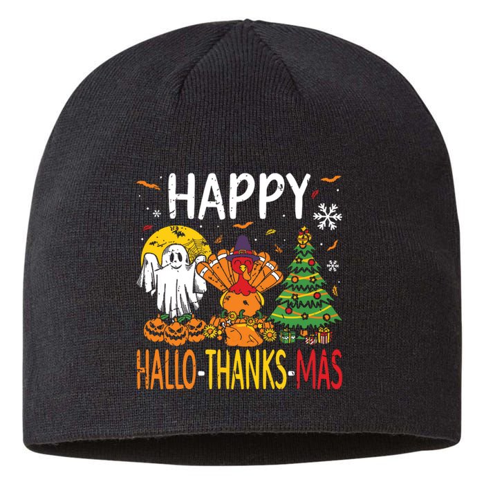 Hallothanksmas Halloween Thanksgiving Christmas Sustainable Beanie