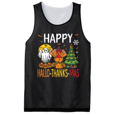 Hallothanksmas Halloween Thanksgiving Christmas Mesh Reversible Basketball Jersey Tank