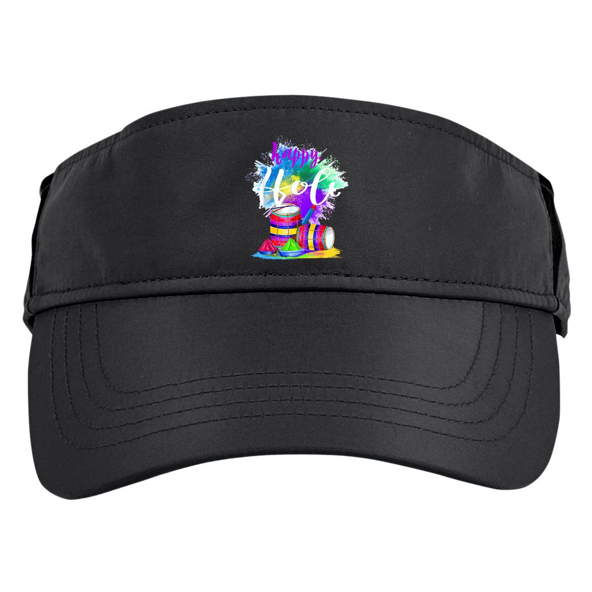 Happy Holi t for Indian Hindu Adult Drive Performance Visor