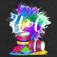 Happy Holi t for Indian Hindu Adult Drive Performance Visor
