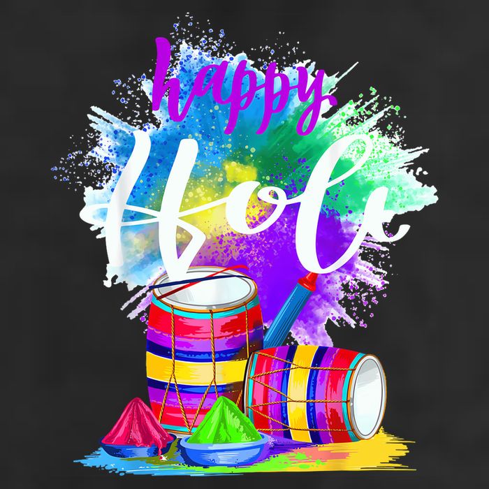 Happy Holi t for Indian Hindu Adult Drive Performance Visor