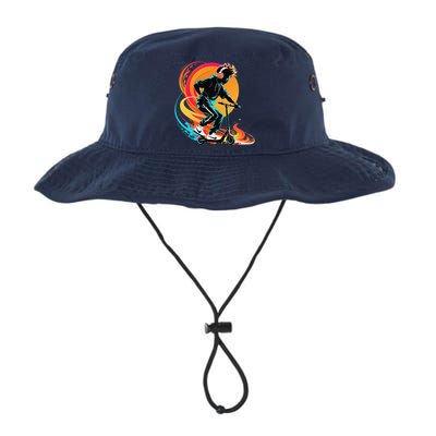 Hip Hop Urban On Scooter Flames For Legacy Cool Fit Booney Bucket Hat